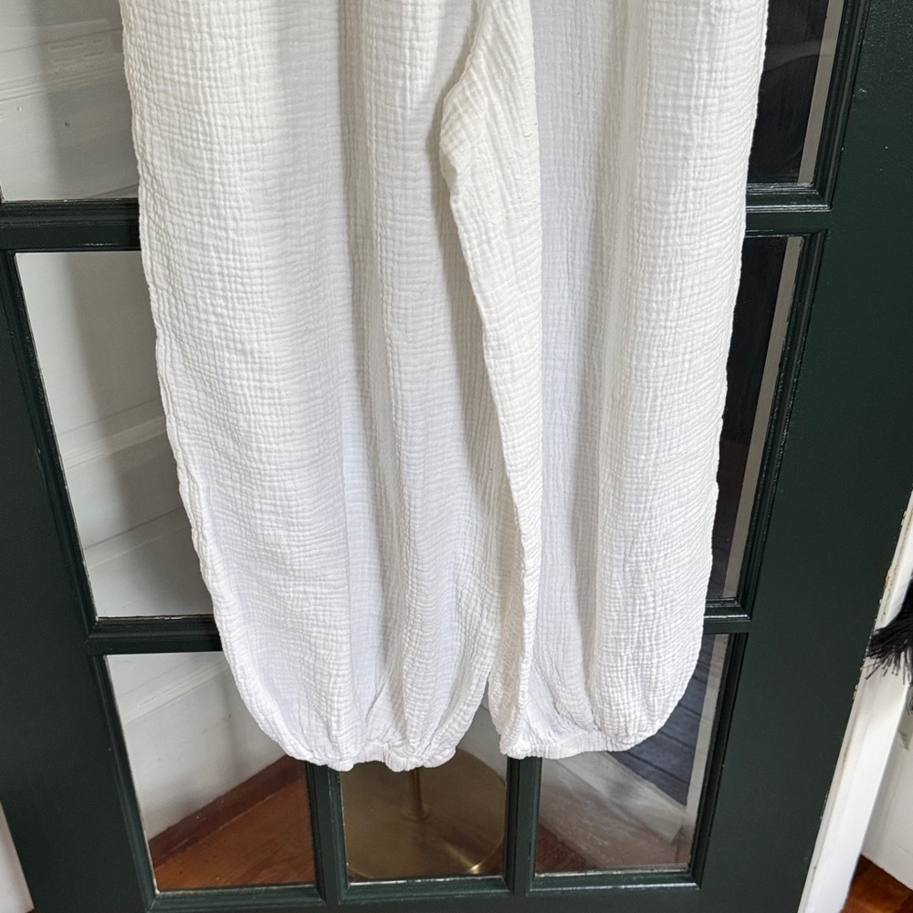 Saturday Sunday by Anthropologie Cream White Gauze Jumpsuit - Picture 8 of 11